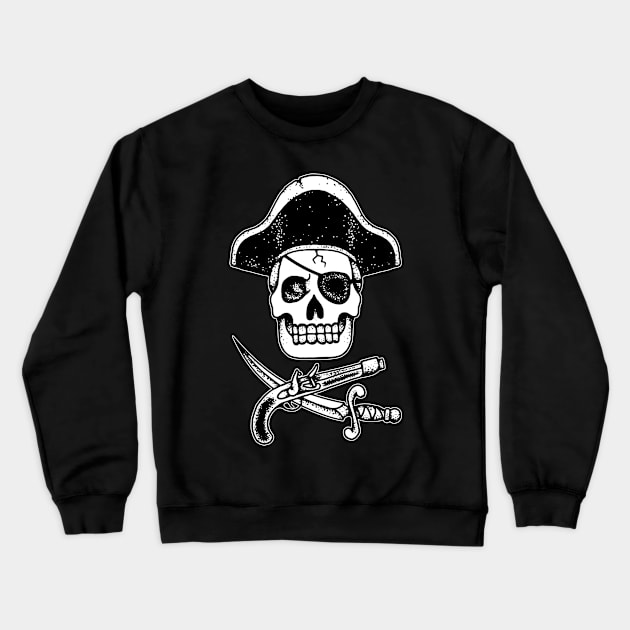 Jolly Roger Crewneck Sweatshirt by CharlieWizzard